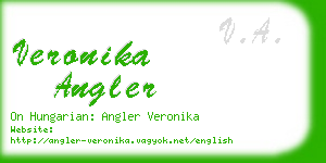 veronika angler business card